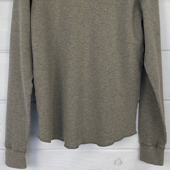 Vintage GAP XS SOFT Cotton Mesh Knit Thermal Long Sleeve Brown Pullover LIKE NEW - Picture 6 of 8